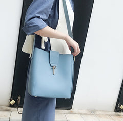 Cute LEATHER Fashion Bucket Bag WOMENs SHOULDER BAG Purses FOR WOMEN
