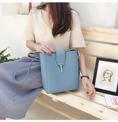 Cute LEATHER Fashion Bucket Bag WOMENs SHOULDER BAG Purses FOR WOMEN