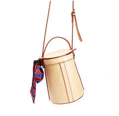 Cute LEATHER WOMENs Barrel Handbags SHOULDER Purse FOR WOMEN