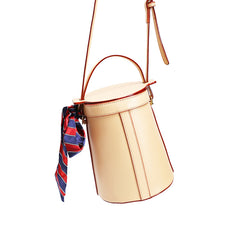Cute LEATHER WOMENs Barrel Handbags SHOULDER Purse FOR WOMEN