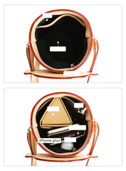 Cute LEATHER WOMENs Barrel Handbags SHOULDER Purse FOR WOMEN
