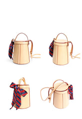 Cute LEATHER WOMENs Barrel Handbags SHOULDER Purse FOR WOMEN
