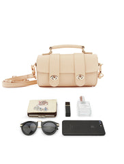 Cute LEATHER WOMENs Barrel SHOULDER Bag Crossbody BAG Purses FOR WOMEN