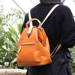 Women's Small Leather Backpack Bag - Annie Jewel