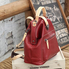 Women's Small Leather Backpack Bag - Annie Jewel