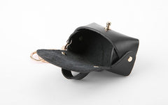 Cute Leather Black Womens Small Change Wallet Coin Holder Change Holder for Women