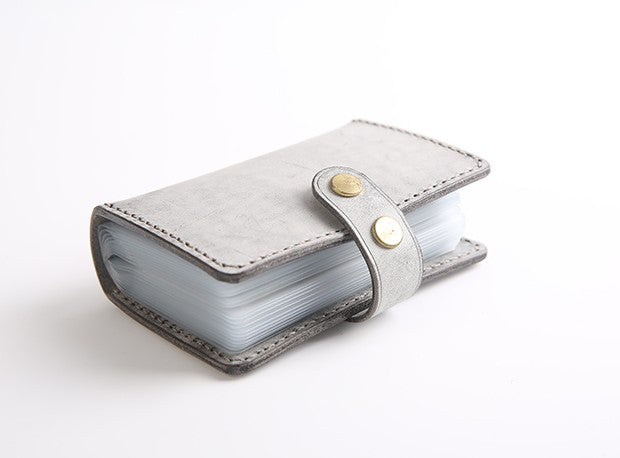 Cute Womens Zipper Card Wallet Small Leather Wallet for Women, Grey