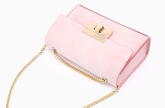 Cute Leather Womens Fashion Small Chain Shoulder Purse Chain Crossbody Bag for Women
