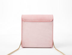 Cute Leather Womens Mini Chain Crossbody Purse Makeup Tiny Chain Shoulder Bags for Women