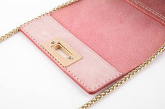 Cute Leather Womens Mini Chain Crossbody Purse Makeup Tiny Chain Shoulder Bags for Women