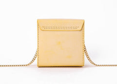 Cute Leather Womens Mini Chain Crossbody Purse Makeup Tiny Chain Shoulder Bags for Women