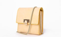 Cute Leather Womens Mini Chain Crossbody Purse Makeup Tiny Chain Shoulder Bags for Women