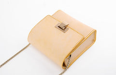 Cute Leather Womens Mini Chain Crossbody Purse Makeup Tiny Chain Shoulder Bags for Women
