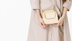 Cute Leather Womens Mini Chain Purse Handbags Chain Shoulder Bag for Women