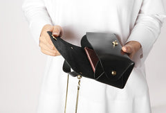 Cute Leather Womens Mini Chain Purse Makeup Handbags Chain Shoulder Bag for Women