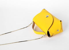 Cute Leather Womens Mini Chain Purse Makeup Handbags Chain Shoulder Bag for Women