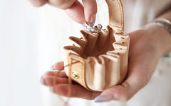 Cute Leather Womens Small Beige Change Wallet Coin Holder Change Holder for Women