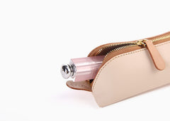 Cute Leather Womens Zipper Makeup Purse Clutch Glasses Case Makeup Holder for Women