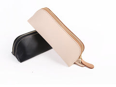 Cute Leather Womens Zipper Makeup Purse Clutch Glasses Case Makeup Holder for Women