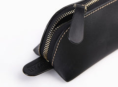 Cute Leather Womens Zipper Makeup Purse Clutch Glasses Case Makeup Holder for Women