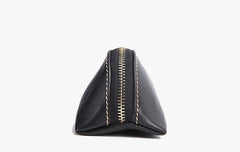 Cute Leather Womens Zipper Makeup Purse Clutch Glasses Case Makeup Holder for Women
