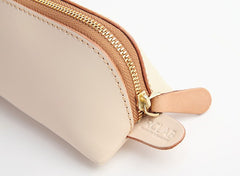 Cute Leather Womens Zipper Makeup Purse Clutch Glasses Case Makeup Holder for Women