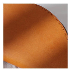 Cute Semi Circle Half Moon Womens Leather Handbag Crossbody Saddle Bag Purse for Ladies