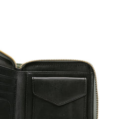 Cute Stylish Leather Womens Small Wallet for Women Zipper billfold Wallets