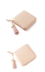 Cute Stylish Leather Womens Small Wallet for Women Zipper billfold Wallet