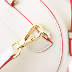 Cute Stylish White Leather Backpack Womens Mini Backpacks Purse