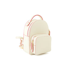 Cute Stylish White Leather Backpack Womens Mini Backpacks Purse