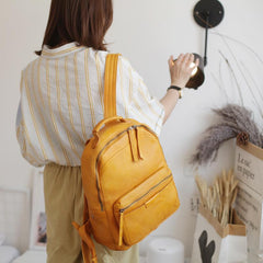 Cute Zipppered Leather Backpack Pocketbooks Womens - Annie Jewel