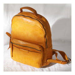 Cute Zipppered Leather Backpack Pocketbooks Womens - Annie Jewel