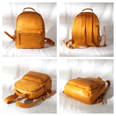 Cute Zipppered Leather Backpack Pocketbooks Womens - Annie Jewel