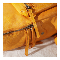 Cute Zipppered Leather Backpack Pocketbooks Womens - Annie Jewel
