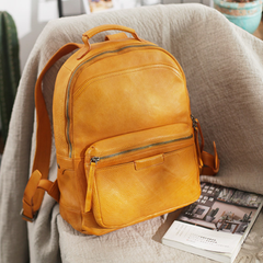 Cute Zipppered Leather Backpack Pocketbooks Womens - Annie Jewel