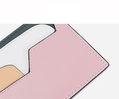Cutest Women Pink Leather Card Holder Polar Bear Card Wallet Card Holder Polar Bear Credit Card Holder For Women