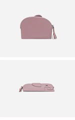 Cutest Women Pink Leather Elephant Small Zipper Wallet Keychain with Wallet Change Wallet For Women