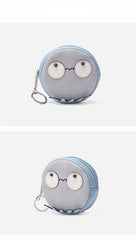 Cutest Women Leather Little Monster Coin Wallet Small Keychain with Wallet Change Wallet For Women