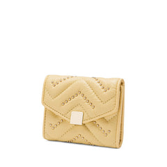 Cute Womens Black Leather Small Wallet with Rivets Billfold Slim Small Wallet For Women