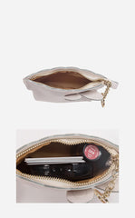 Cutest Women White Leather Bunny Coin Wallet Small Keychain with Wallet Card Wallet For Women