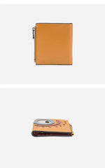 Cutest Women Yellow Leather Card Holder Shining Eye Card Wallet Billfold Card Holder Credit Card Holder For Women