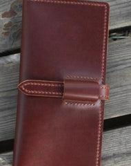 Handmade womens leather wallet long wallet clutch wallet for women - EverHandmade