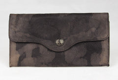 Handmade vintage minimalist leather phone clutch long wallet for women/men - EverHandmade