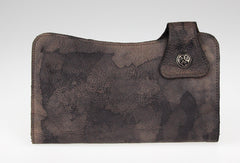 Handmade vintage minimalist leather phone clutch long wallet for women/men - EverHandmade