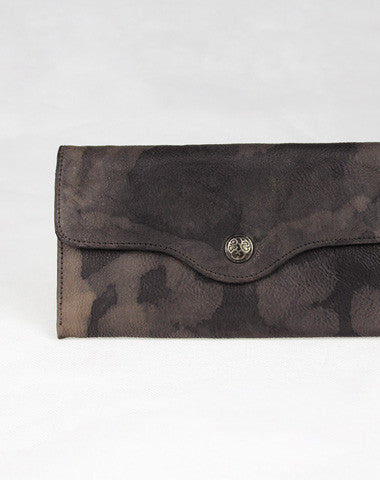 Handmade vintage minimalist leather phone clutch long wallet for women/men