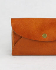 Handmade vintage minimalist leather phone clutch long wallet for women/men - EverHandmade