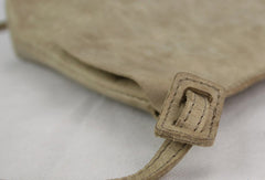 Handmade vintage leather gray minimalist crossbody Shoulder Bag for girl women - EverHandmade