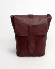 Handmade vintage leather basket minimalist crossbody Shoulder Bag for girl women - EverHandmade