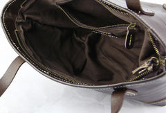 Handmade modern vintage fashion leather busket handbag shopper Bag for women - EverHandmade
